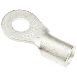 100 pcs - 45420 JST, R Uninsulated Ring Terminal, 5mm Stud Size, 6.6mm² to 10.5mm² Wire Size