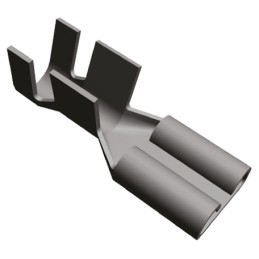 300 pcs - 1-160301-6 TE Connectivity FASTON .250 Uninsulated Female Spade Connector, Receptacle, 6.35 x 0.81mm Tab Size, 4mm² to