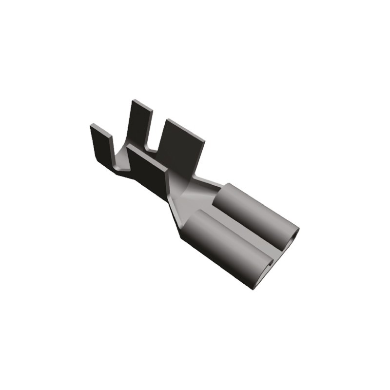 300 pcs - 1-160301-6 TE Connectivity FASTON .250 Uninsulated Female Spade Connector, Receptacle, 6.35 x 0.81mm Tab Size, 4mm² to