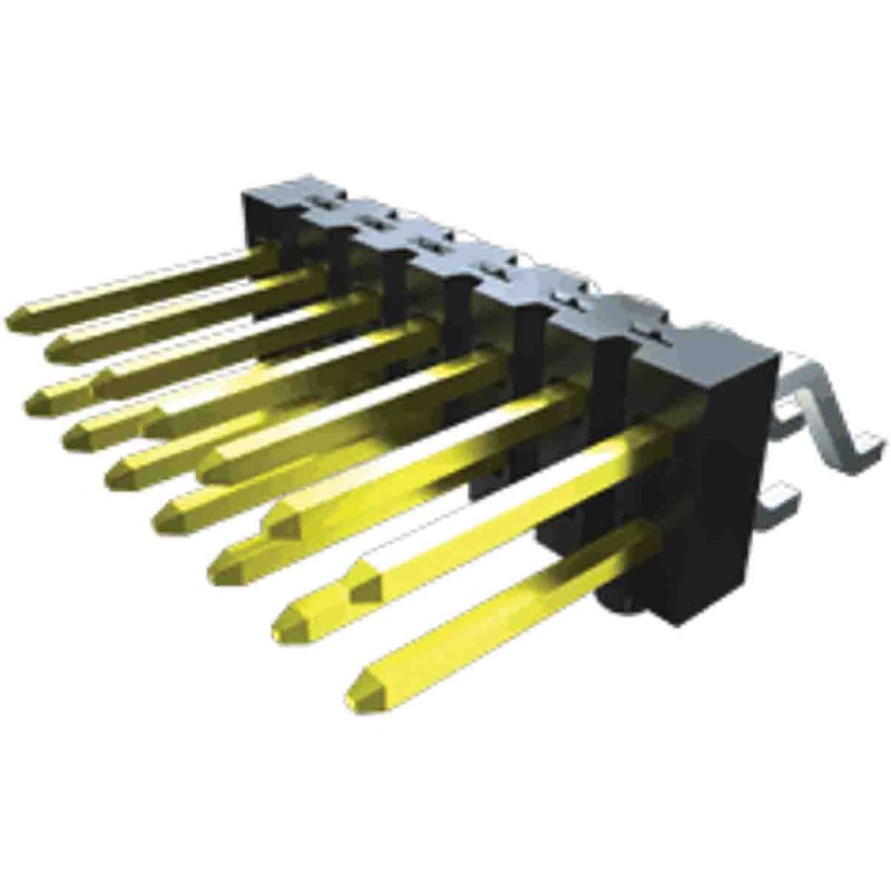 50 pcs - TSM-102-01-L-SV-TR Samtec TSM Series Vertical Surface Mount Pin Header, 2 Contact(s), 2.54mm Pitch, 1 Row(s), Unshroude