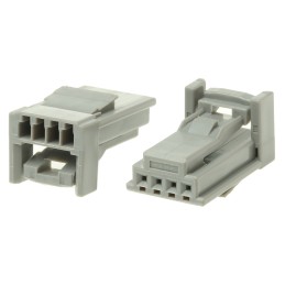 100 pcs - 1473672-2 TE Connectivity, MULTILOCK 025 Male Connector Housing, 2.2mm Pitch, 4 Way, 1 Row