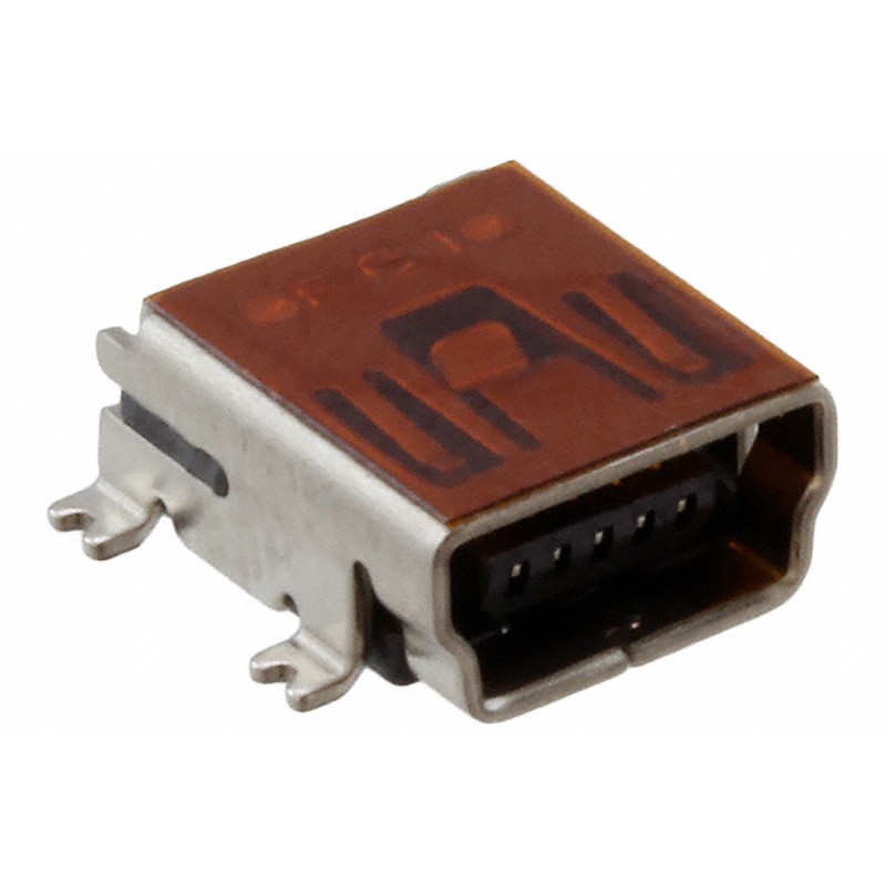50 pcs - 10033526-N3212MLF Amphenol ICC Right Angle, SMT, Socket Type B 2.0 USB Connector
