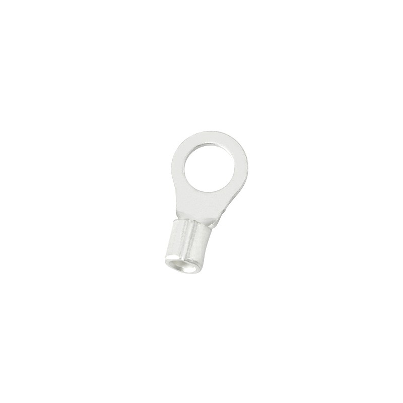 500 pcs - RS PRO Uninsulated Ring Terminal, 5.3mm Stud Size, 0.5mm² to 1.5mm² Wire Size