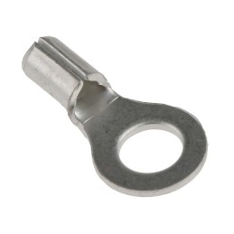300 pcs - RS PRO Uninsulated Ring Terminal, M4 Stud Size, 0.5mm² to 1.5mm² Wire Size