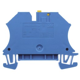 5 pcs - Weidmuller WTR Series Blue Disconnect Terminal Block, 4mm², Single-Level, Screw Termination