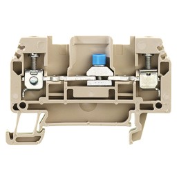 5 pcs - Weidmüller W Series Brown Disconnect Terminal Block, Single-Level, Screw Termination