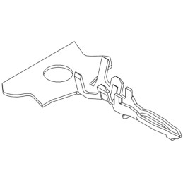 300 pcs - 50034-8100 Molex Board-In Series Male Crimp Terminal, 30AWG Min, 26AWG Max