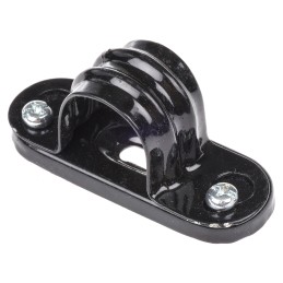 100 pcs - RS PRO Black Steel Saddle Clamp, 20mm Max. Bundle