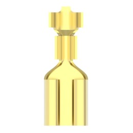 100 pcs - TE Connectivity FASTIN-FASTON .250 Uninsulated Female Spade Connector, Receptacle, 6.35 x 0.81mm Tab Size, 0.8mm² to