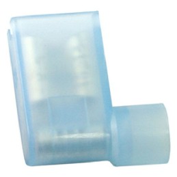 300 pcs - RS PRO Blue Insulated Female Spade Connector, Flag Terminal, 6.35 x 0.8mm Tab Size, 1.5mm² to 2.5mm²