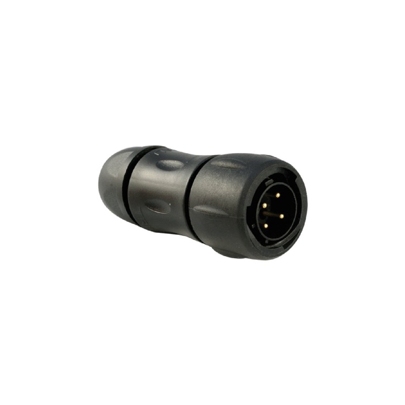 1 pcs - Souriau Circular Connector, 4 Contacts, Cable Mount, Plug, Male, IP68, IP69K, UTS Series