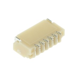 50 pcs - SM06B-SRSS-TB (LF)(SN) JST SH Series Right Angle Surface Mount PCB Header, 6 Contact(s), 1.0mm Pitch, 1 Row(s), Shroude