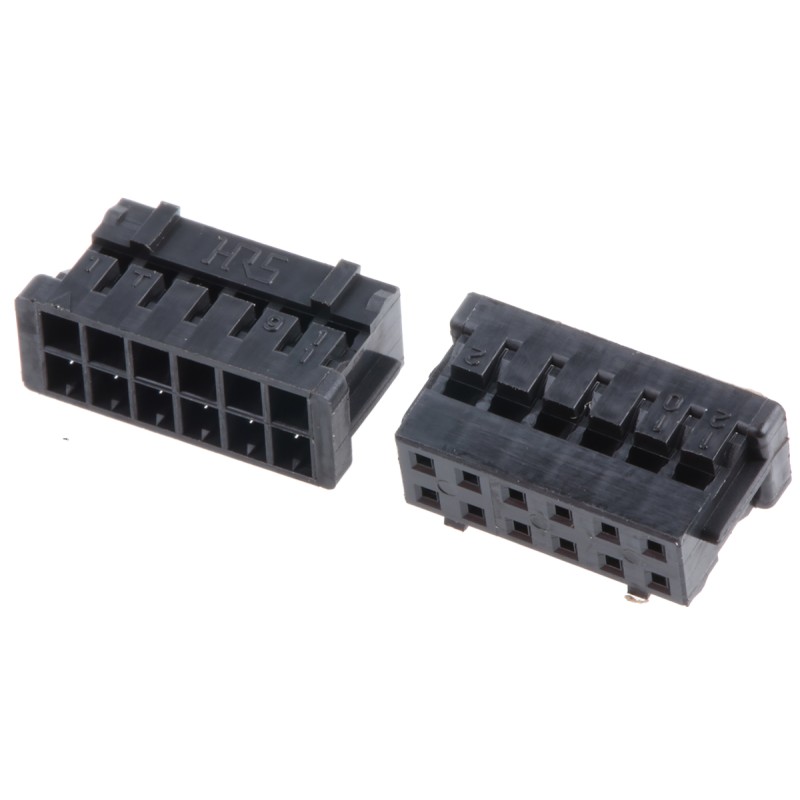 25 pcs - Hirose, DF11 Female Connector Housing, 2mm Pitch, 12 Way, 2 Row