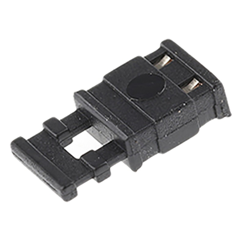 5 pcs - HARWIN Jumper Female Straight Black Closed Top, Handle Pull 2 Way 1 Row 2.54mm Pitch