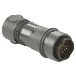 1 pcs - Bulgin Circular Connector, 22 Contacts, Cable Mount, Plug, Male, IP66, IP68, IP69K, Buccaneer 6000 Series