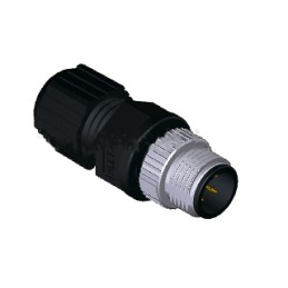 1 pcs - Amphenol Circular Connector, 5 Contacts, Cable Mount, M12 Connector, Plug, Male, IP68, M Series