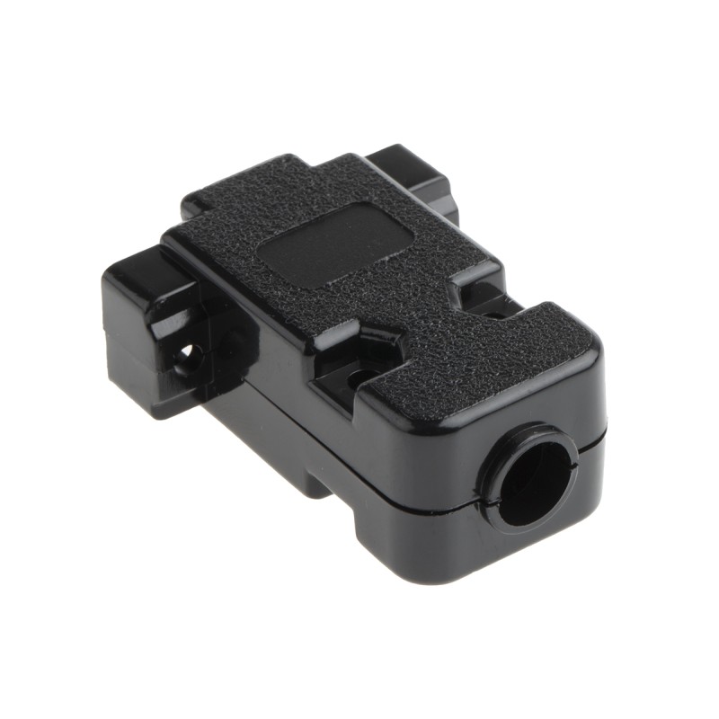 20 pcs - MHCCOV-9SC-BK MH Connectors MHCCOV Series ABS D Sub Backshell, 9 Way, Strain Relief