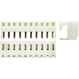 5 pcs - Molex KK 254 Series Right Angle Through Hole Mount PCB Socket, 10-Contact, 1-Row, 2.54mm Pitch, Solder Termination