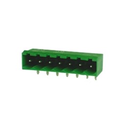 50 pcs - RS PRO 5.0mm Pitch 7 Way Right Angle Pluggable Terminal Block, Header, Through Hole, Solder Termination