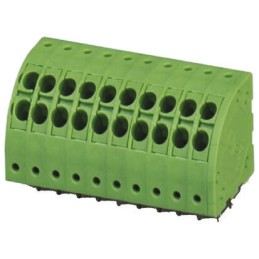 5 pcs - Phoenix Contact 5mm Pitch 2 Way Right Angle Pluggable Terminal Block, Plug, Cable Mount, Spring Cage Termination