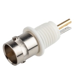 1 pcs - RS PRO, jack Panel Mount BNC Connector, 75Ω, Solder Termination, Straight Body