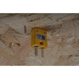 1 pcs - RS PRO In-Line Thermocouple Connector for Use with Type K Thermocouple, Miniature Size, ANSI Standard