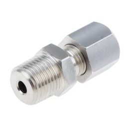 1 pcs - RS PRO In-Line Thermocouple Compression Fitting for Use with Thermocouple, 1/8 NPT, 3mm Probe, RoHS Compliant Standard