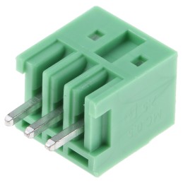 5 pcs - Phoenix Contact 2.5mm Pitch 3 Way Pluggable Terminal Block, Header, Solder Termination