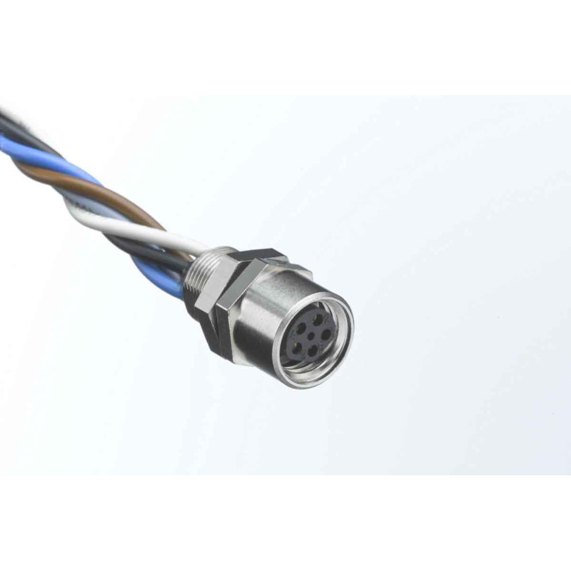 1 pcs - Molex Circular Connector, 4 Contacts, Panel Mount, M8 Connector, Plug, Male, IP67, Nano-Change Series