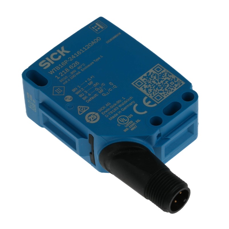 1 pcs - Sick Background Suppression Photoelectric Sensor, Block Sensor, 10 mm - 1 m Detection Range
