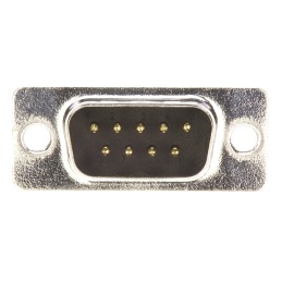 5 pcs - ITT Cannon ZD* 9 Way Panel Mount D-sub Connector Plug, 2.77mm Pitch