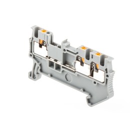 5 pcs - Phoenix Contact PT 1.5/S-TWIN Series Grey Feed Through Terminal Block, 0.14 - 1.5mm², Single-Level, Push In