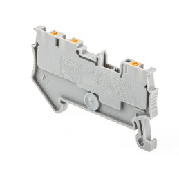 5 pcs - Phoenix Contact PT 1.5/S-TWIN Series Grey Feed Through Terminal Block, 0.14 - 1.5mm², Single-Level, Push In