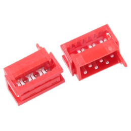 5 pcs - Wurth Elektronik 6-Way IDC Connector Plug for Cable Mount, 2-Row