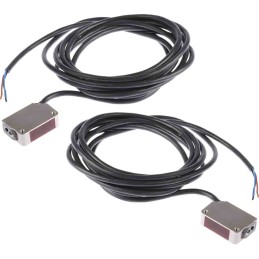 1 pcs - Omron Through Beam Photoelectric Sensor, Block Sensor, 15 m Detection Range