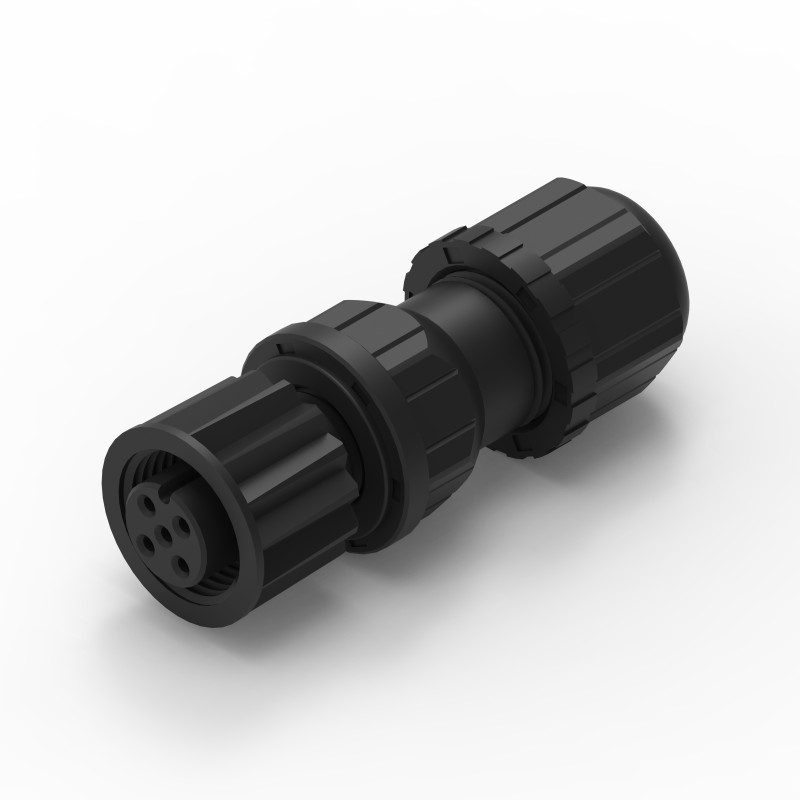 1 pcs - Wurth Elektronik Circular Connector, 5 Contacts, Cable Mount, M12 Connector, Socket, Female, IP68, WR-CIRC Series