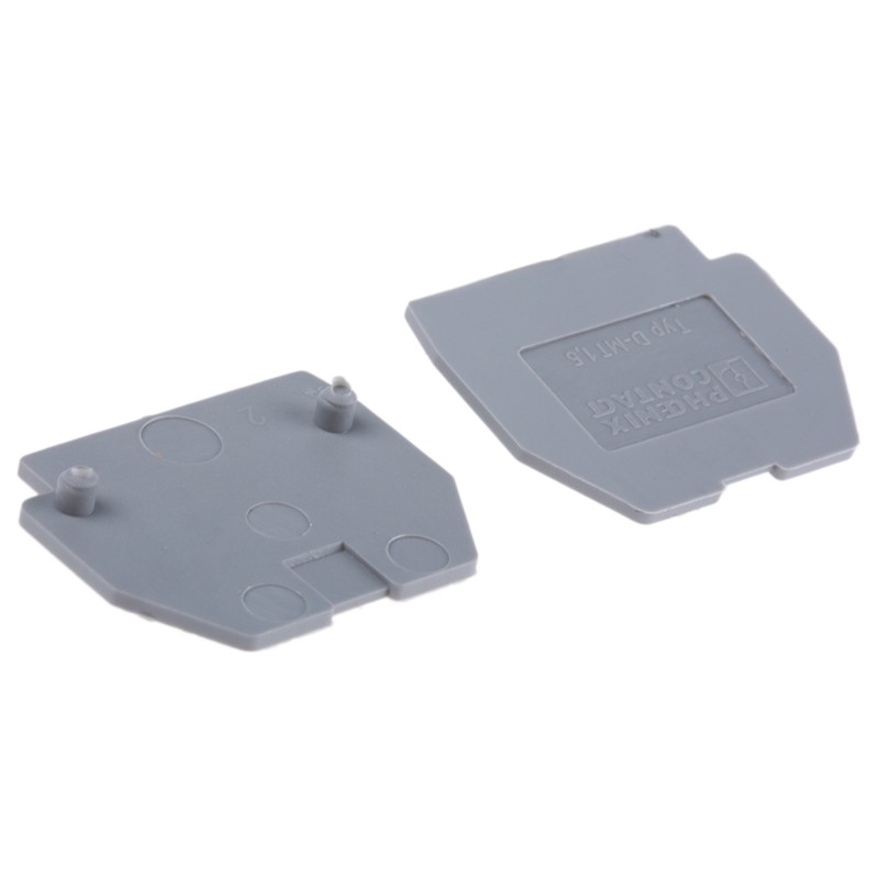 5 pcs - Phoenix Contact D-MT Series End Cover for Use with DIN Rail Terminal Blocks