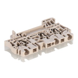 5 pcs - Weidmuller ZDU Series Brown Feed Through Terminal Block, 2.5mm², Single-Level, Clamp Termination