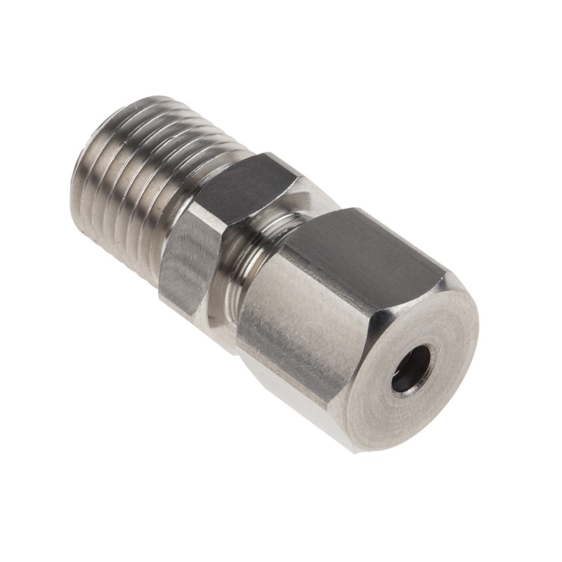 1 pcs - RS PRO In-Line Thermocouple Compression Fitting for Use with Thermocouple, 1/4 BSP, 4mm Probe