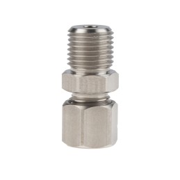 1 pcs - RS PRO In-Line Thermocouple Compression Fitting for Use with Thermocouple, 1/4 BSP, 4mm Probe