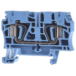 5 pcs - Weidmuller ZDU Series Blue Standard Din Rail Terminal, 4mm², Single-Level, Clamp Termination