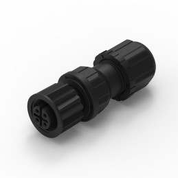 1 pcs - Wurth Elektronik Circular Connector, 4 Contacts, Cable Mount, M12 Connector, Socket, Female, IP68, WR-CIRC Series