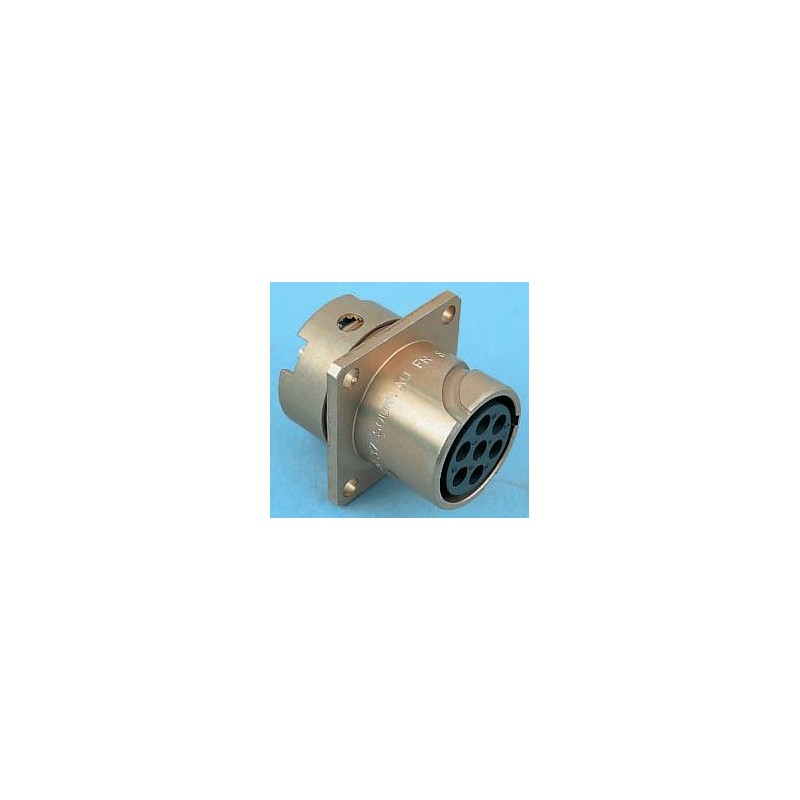 1 pcs - Souriau Circular Connector, 12 Contacts, Panel Mount, Socket, Male, IP65, 840 Series