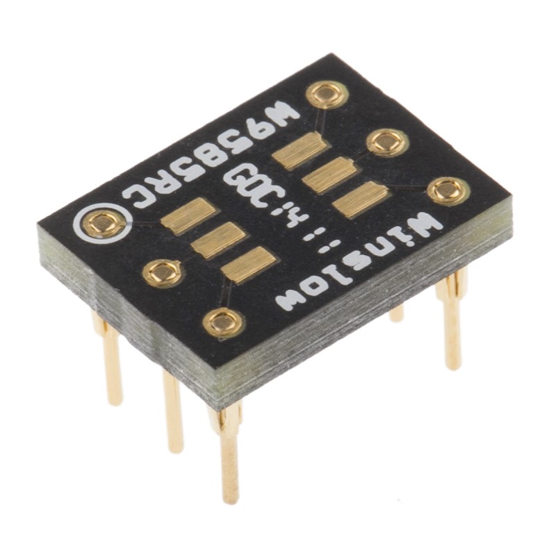 5 pcs - Winslow Straight Through Hole Mount 1.27 mm, 2.54 mm Pitch IC Socket Adapter, 6 Pin Female SOP to 6 Pin Male DIP