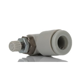 1 pcs - SMC AS Series Threaded Flow Regulator, M5 x 0.8 Male Inlet Port x M5 x 0.8 Male Outlet Port x 6mm Tube Outlet Port