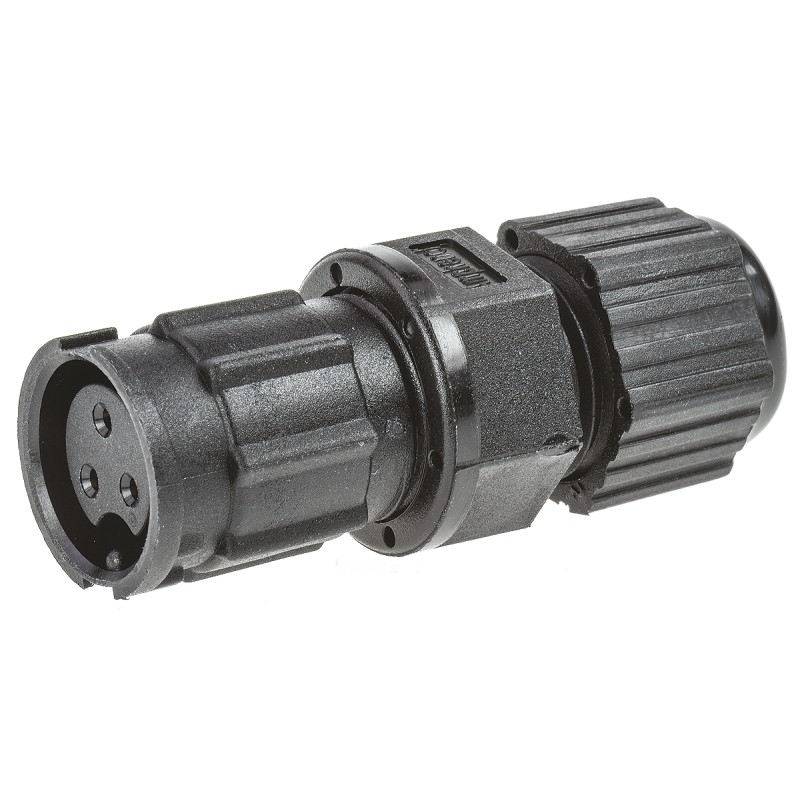 1 pcs - Amphenol Industrial Circular Connector, 3 Contacts, Cable Mount, Socket, Female, IP67, Ceres Series