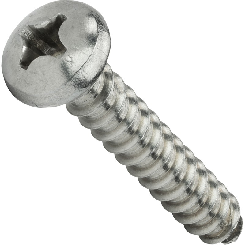 500 pcs - RS PRO Pan Head Self Tapping Screw, 3/8in Long