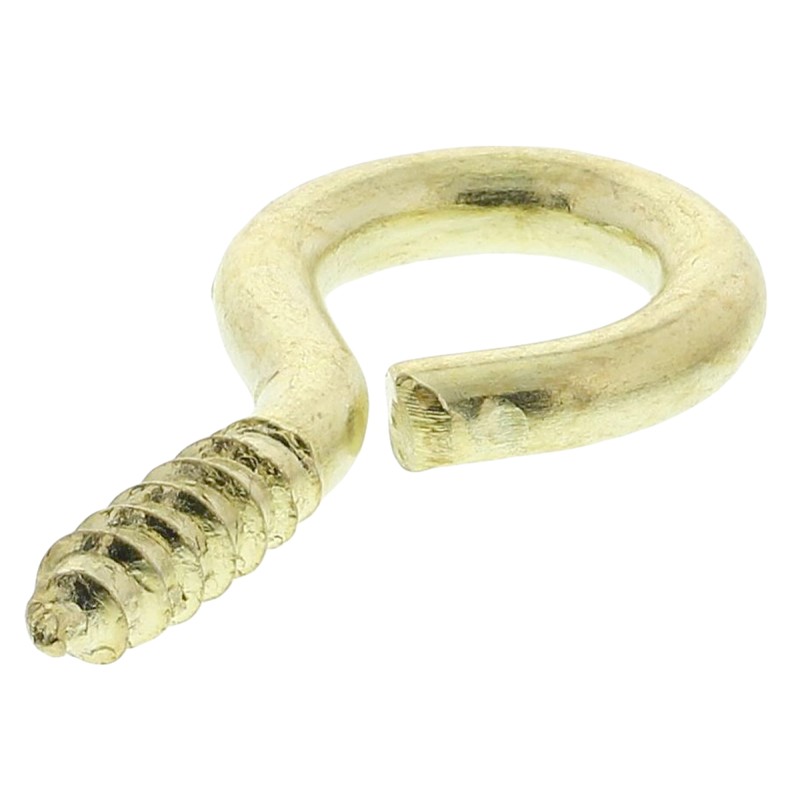 10 Bag of 10 - RS PRO Steel, Screw J Hook, 20mm, 6mm