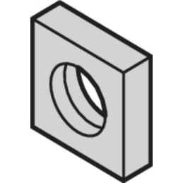500 pcs - 21100-359 nVent SCHROFF Square Nuts