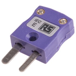 1 pcs - RS PRO In-Line Thermocouple Connector for Use with Type E Thermocouple, Miniature Size, IEC Standard